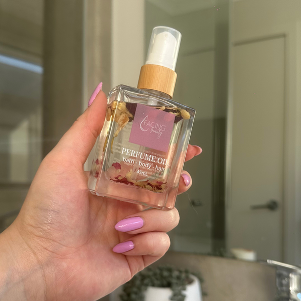 Natural Perfume Body Oil - Coconut Jasmine & Rose