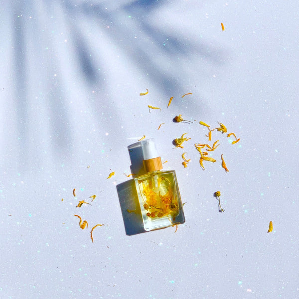 Natural Perfume Body Oil - Peaches & Cream, Calendula & Chamomile